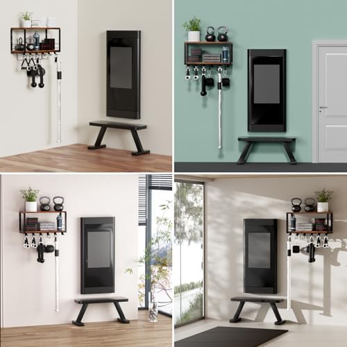 TJ MOREE 2 Tier Floating Shelf for Home Gym Storage