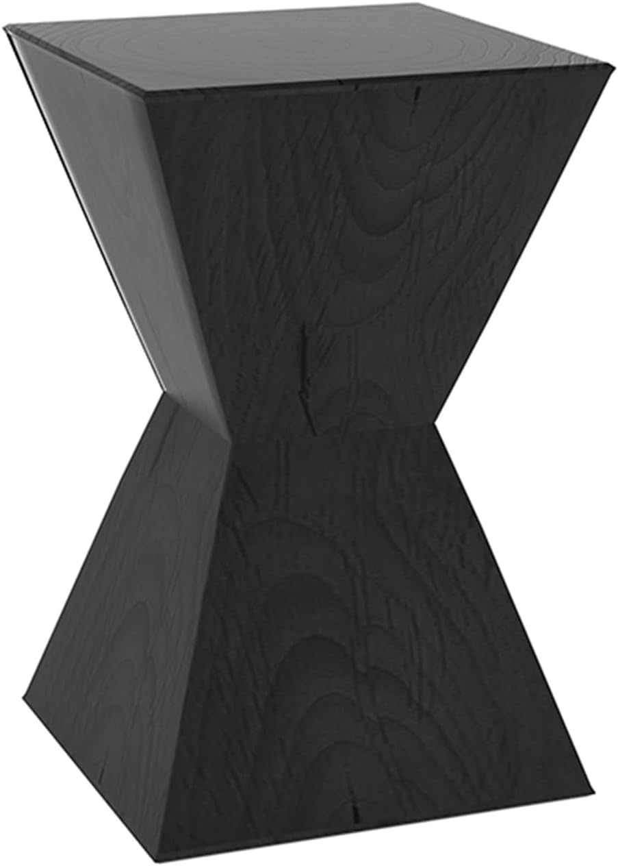 Wooden Display Pedestal Stand Black 28x28x45cm