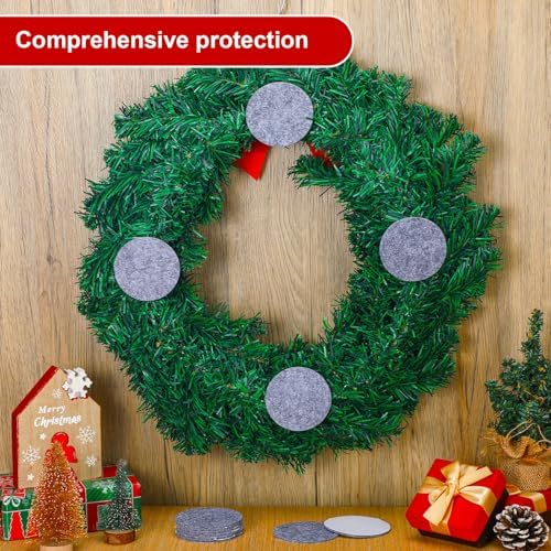 12 Pcs Grey Felt Door Wreath Pad Protector