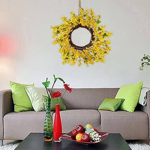 Yellow Sunflower Bee Wreath Front Door Decor
