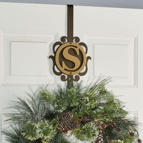 Touch of Class Overture Metal Monogram Wreath Hanger Gold Bronze