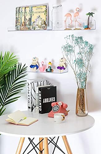 Sooyee Clear Acrylic Floating Shelves 6 Pack