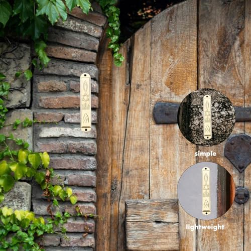 VOSAREA Antique Metal Mezuzah Scroll Door Accent