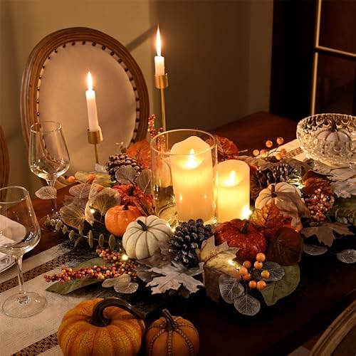 Valery Madelyn 24 Inch Eucalyptus Wreath with Lights
