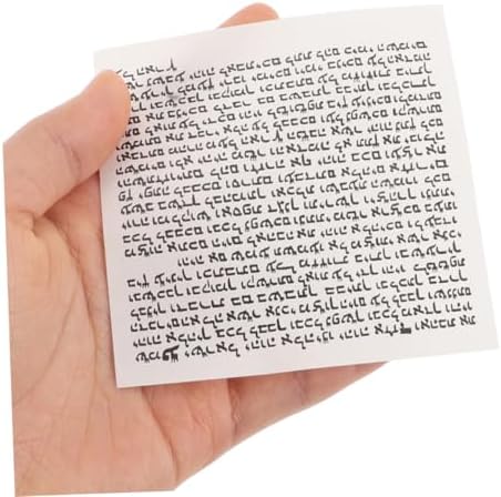 OUNONA 100pcs Mezuzah Door Judaica Cases Parchments