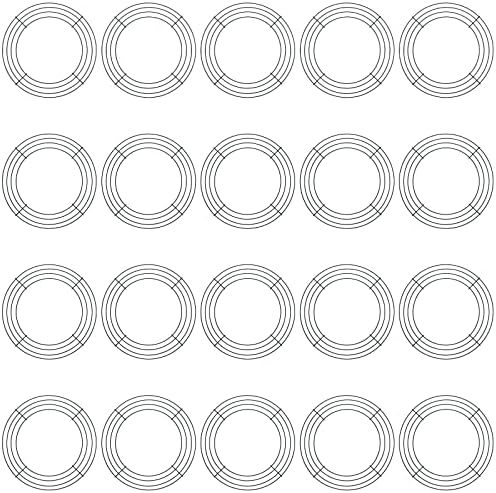 JAPCHET 20 Pack 10 Inch Metal Wreath Frames Dark Green