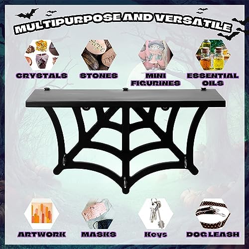 2 Pcs Halloween Spider Web Shelf Gothic Decor