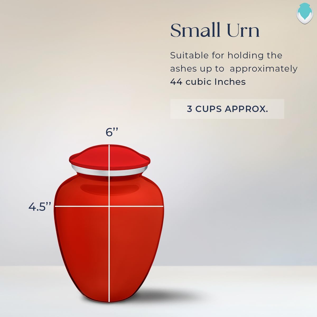 GetUrns Bright Red Personalized Dove Cremation Urn 44 lbs
