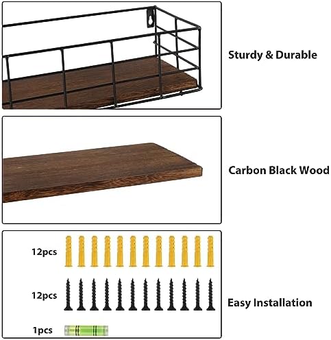Fixwal Floating Shelves Set for Wall Storage