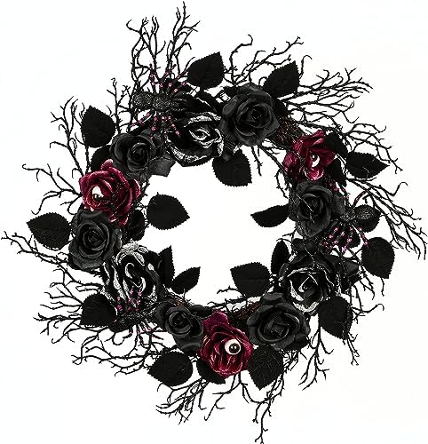 National Tree Company Artificial Spooky Wreath 22 Inches