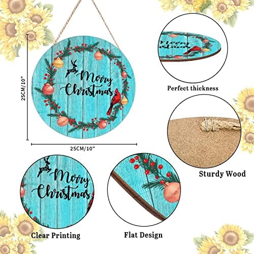 Red Bird Holly Berry Wreath Door Hanger