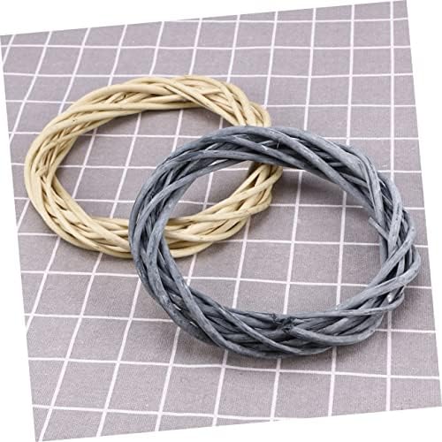 STOBAZA Wooden Willow Wreath Hanger for Year-Round Decor