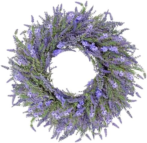 DDHS Lavender Wreath 24 Inch All Seasons Decor
