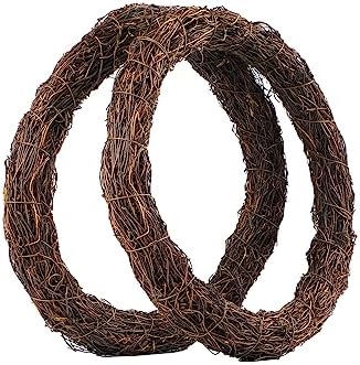 Natural Grapevine Wreath Base 14 Inch 2 Pack