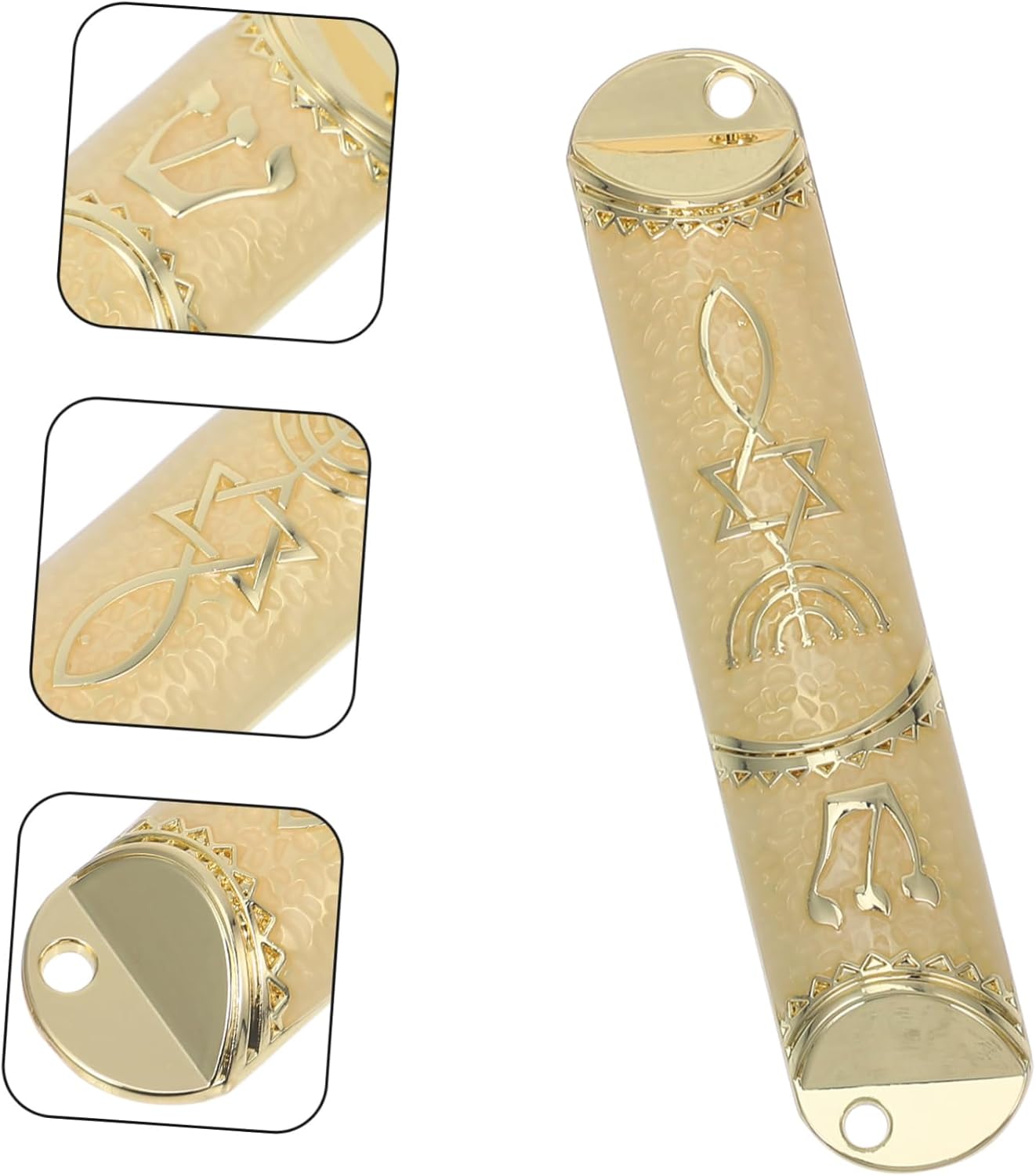 Metal Mezuzah Door Frame Decor Elegant Jewish Home Blessing