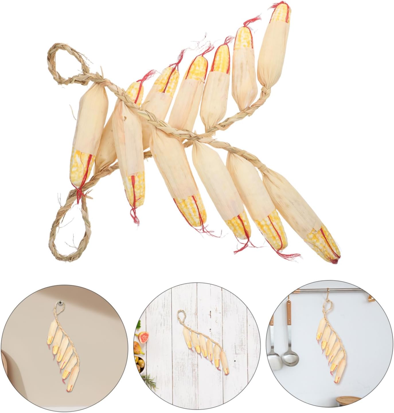 MAGICLULU 2Pcs Lifelike Artificial Corn Hanging Decor