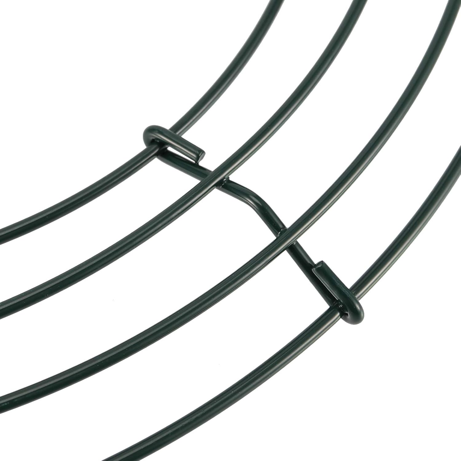 20 Pack 10 Inch Metal Wreath Frame Dark Green