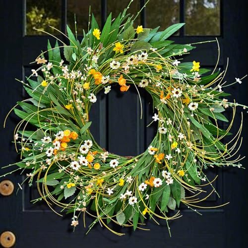 Soomeir Spring Green Wreath for Front Door