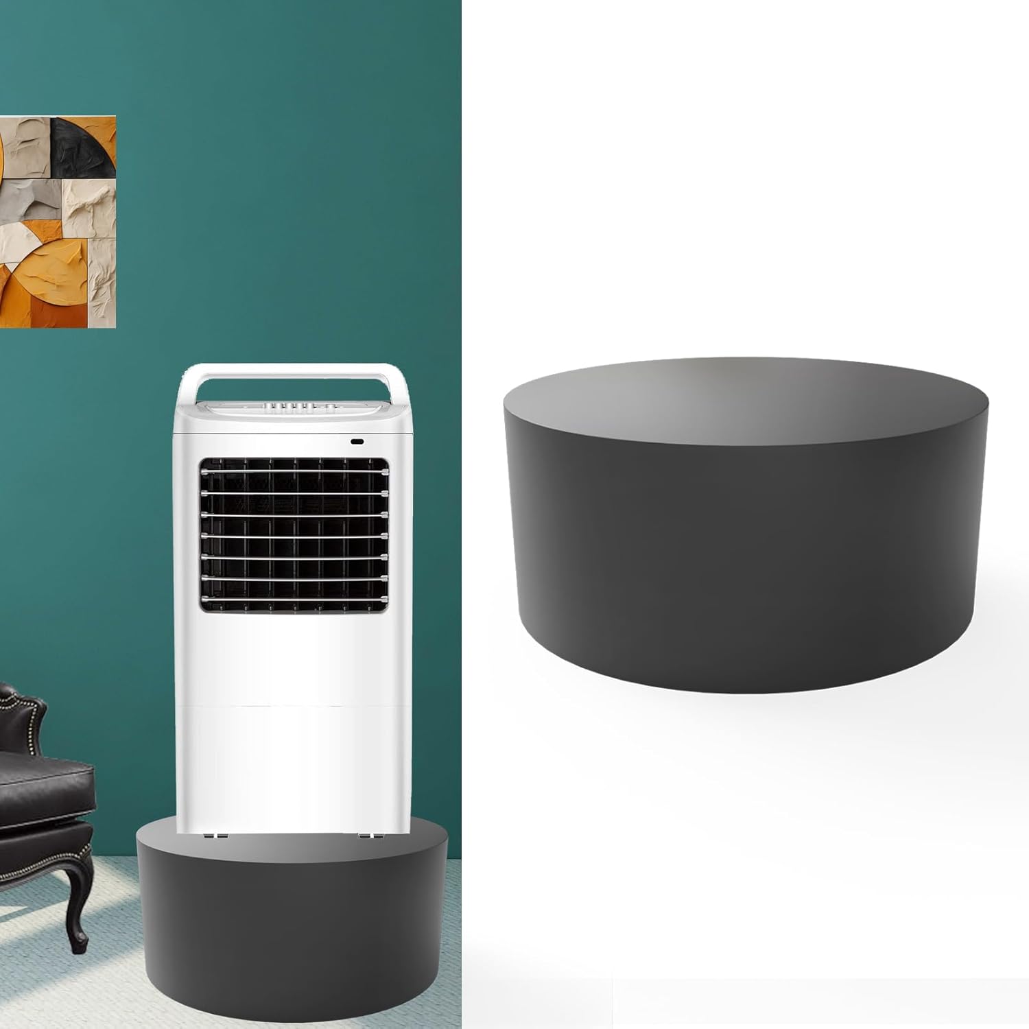 Black Round Mannequin Display Pedestal Stand