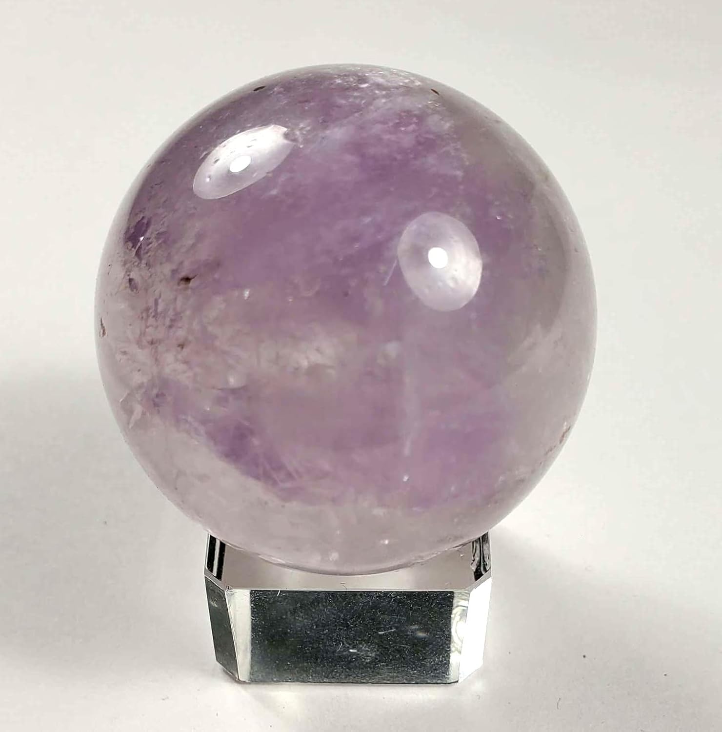 Clear Glass Pedestal for Spheres and Eggs Display