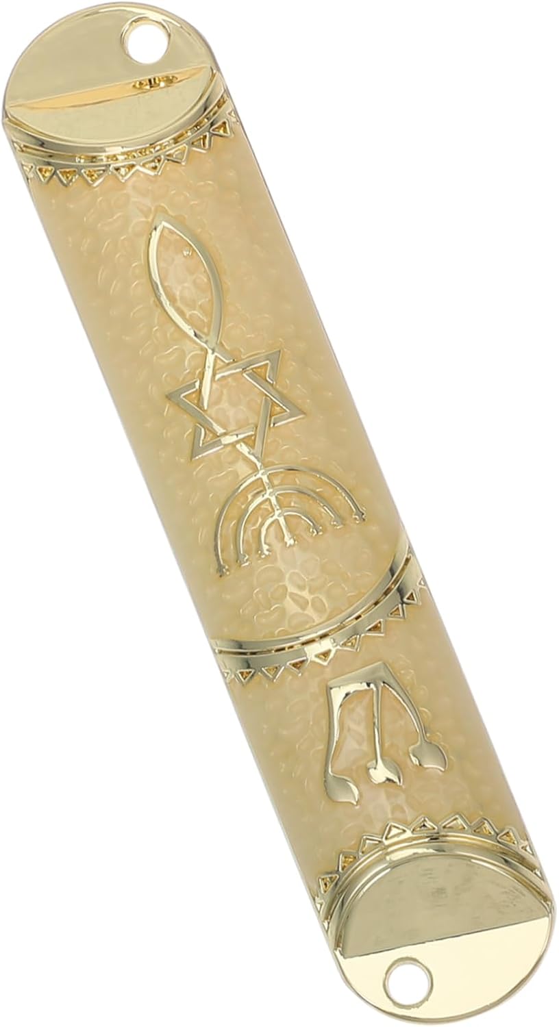 Classic Metal Mezuzah Door Blessing Decor