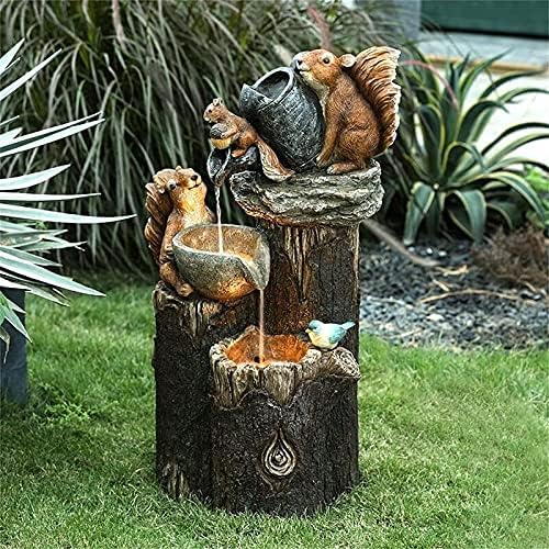 Resin Duck Family Fountain Outdoor Decor