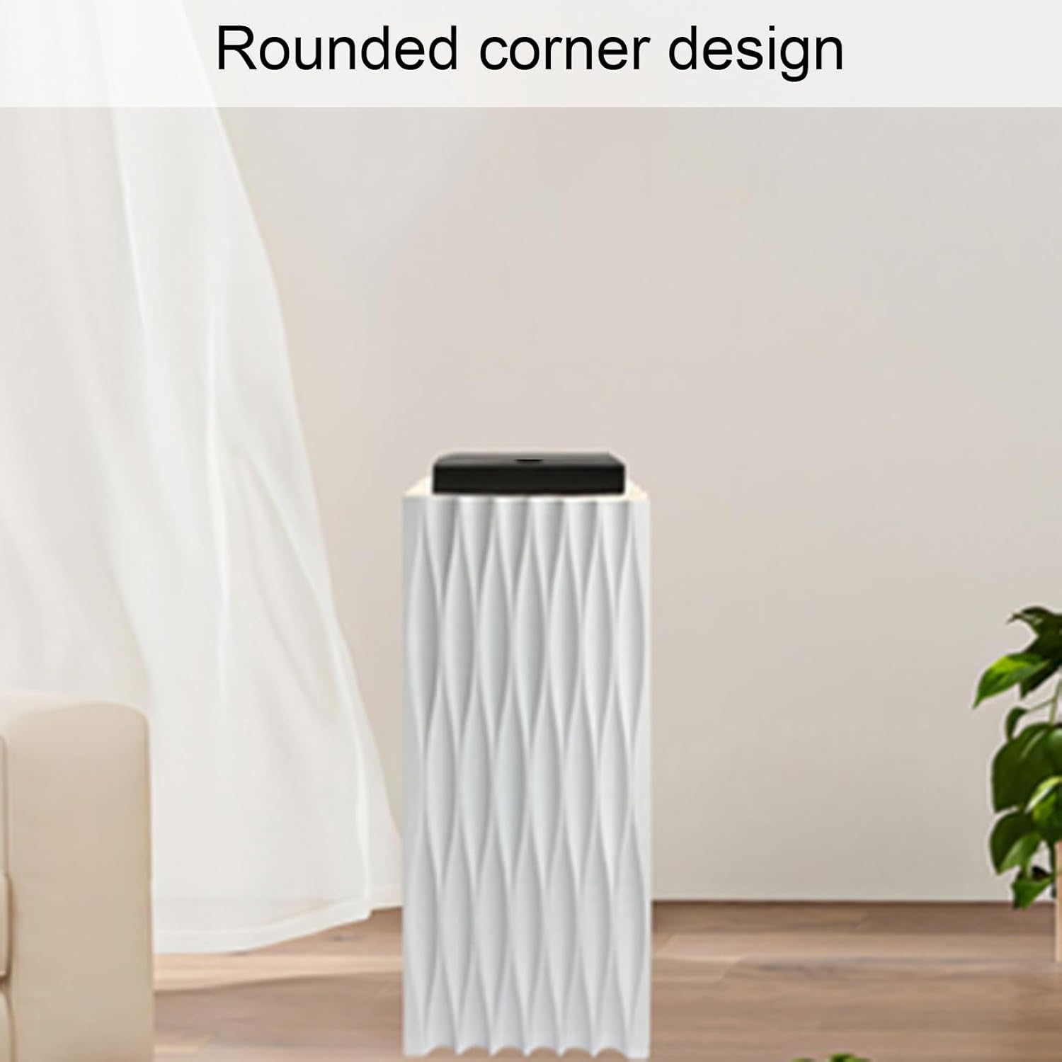 Square Pedestal Display Stand for Events Black 30x30x465cm
