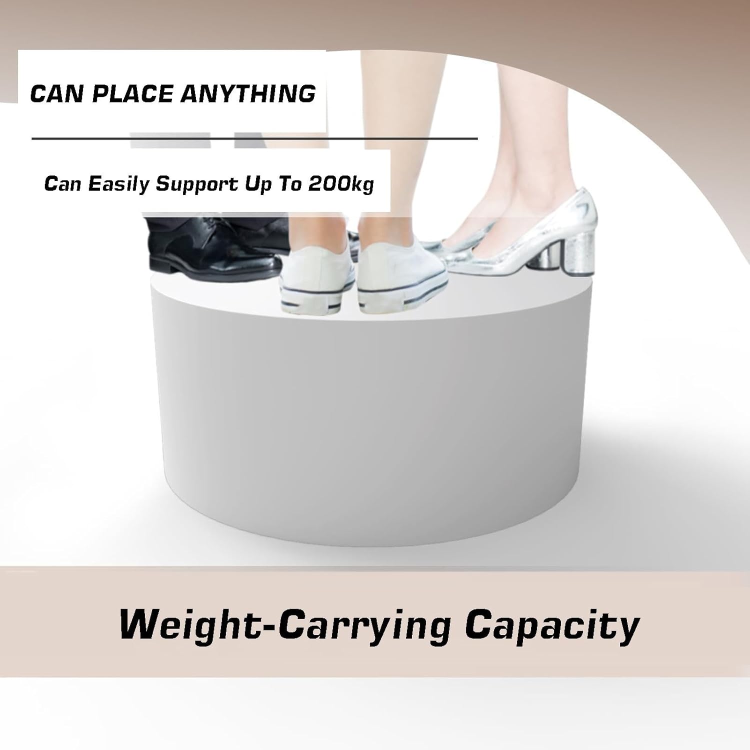 Round Display Pedestal Stand for Mannequin Photography Props 440 Lb Loading
