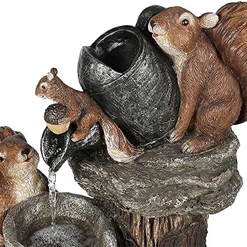 Resin Duck Family Fountain Outdoor Decor