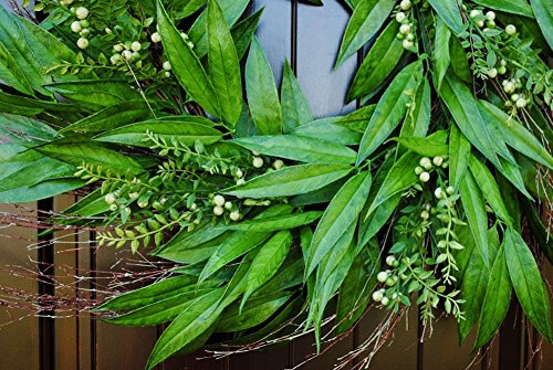 XLarge Bay Leaf Wreath for Front Door Decor