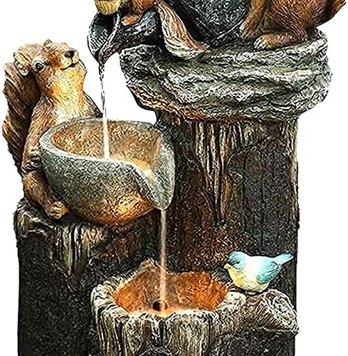 Resin Duck Family Fountain Outdoor Decor
