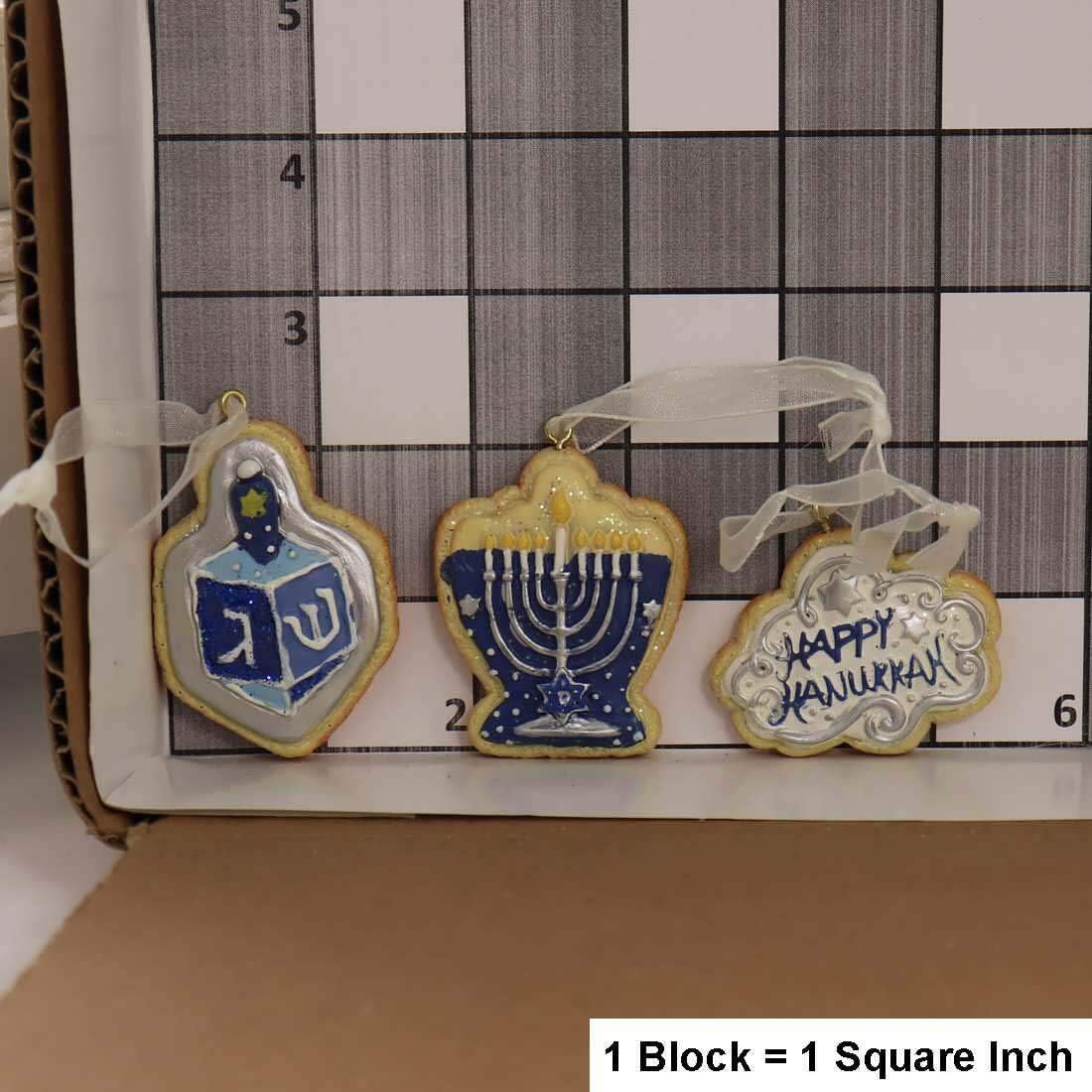 Kurt S Adler Hanukkah Ornament Set Blue White