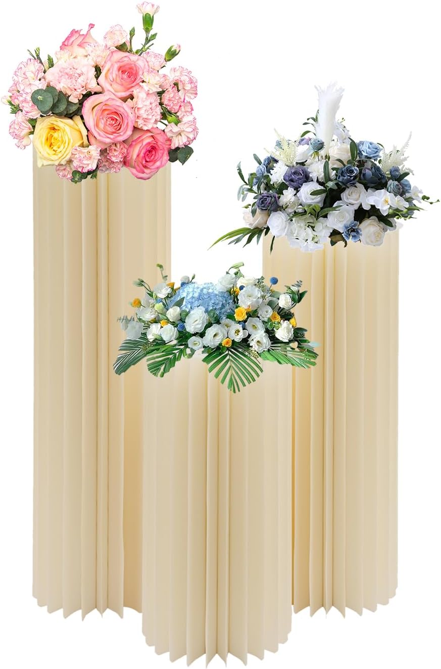 3pcs Foldable Cardboard Centerpiece Display for Parties