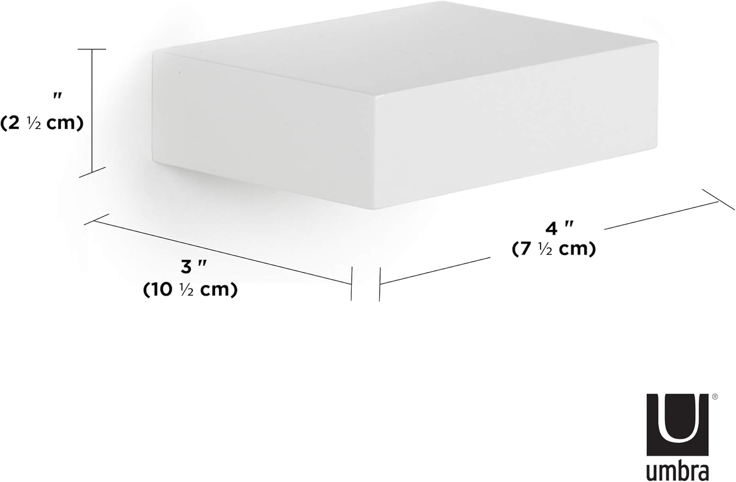 Umbra Showcase Floating Shelves Set of 3 White