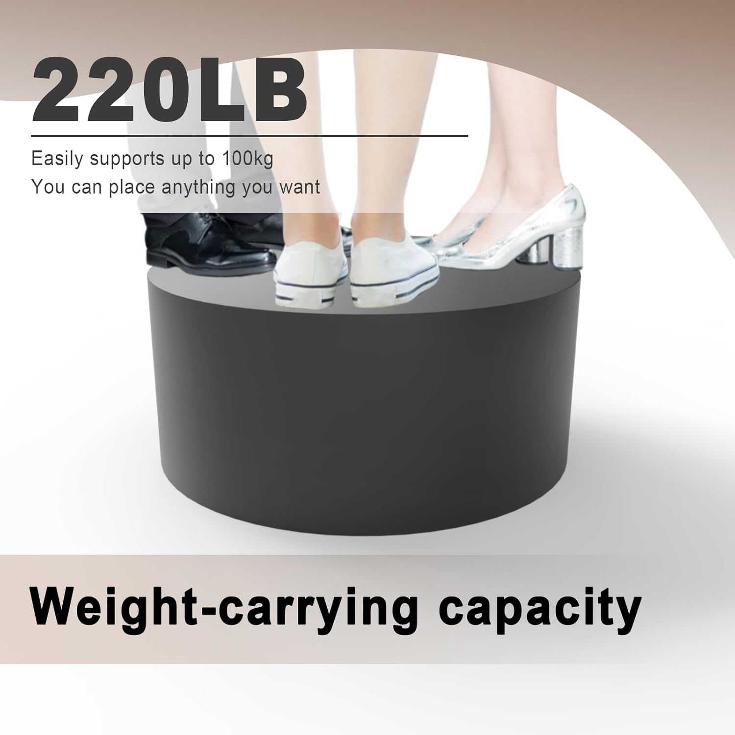 Black Round Mannequin Display Pedestal Stand