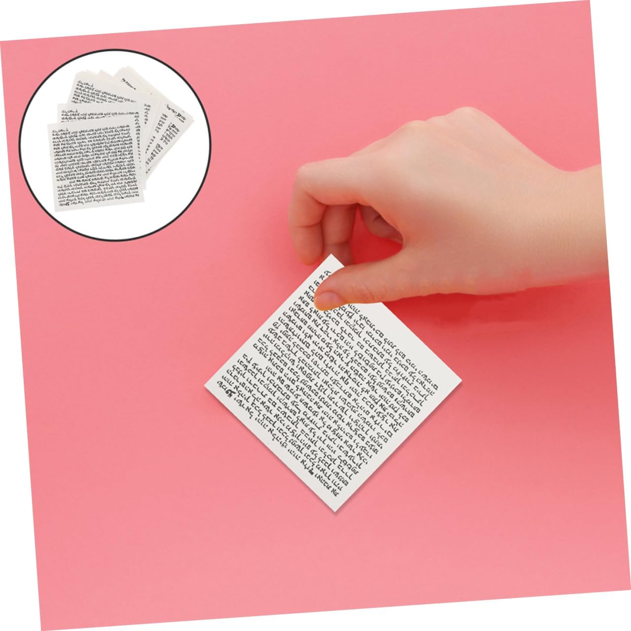 OUNONA 100pcs Mezuzah Door Judaica Cases Parchments