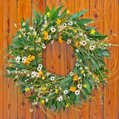 Soomeir Spring Green Wreath for Front Door