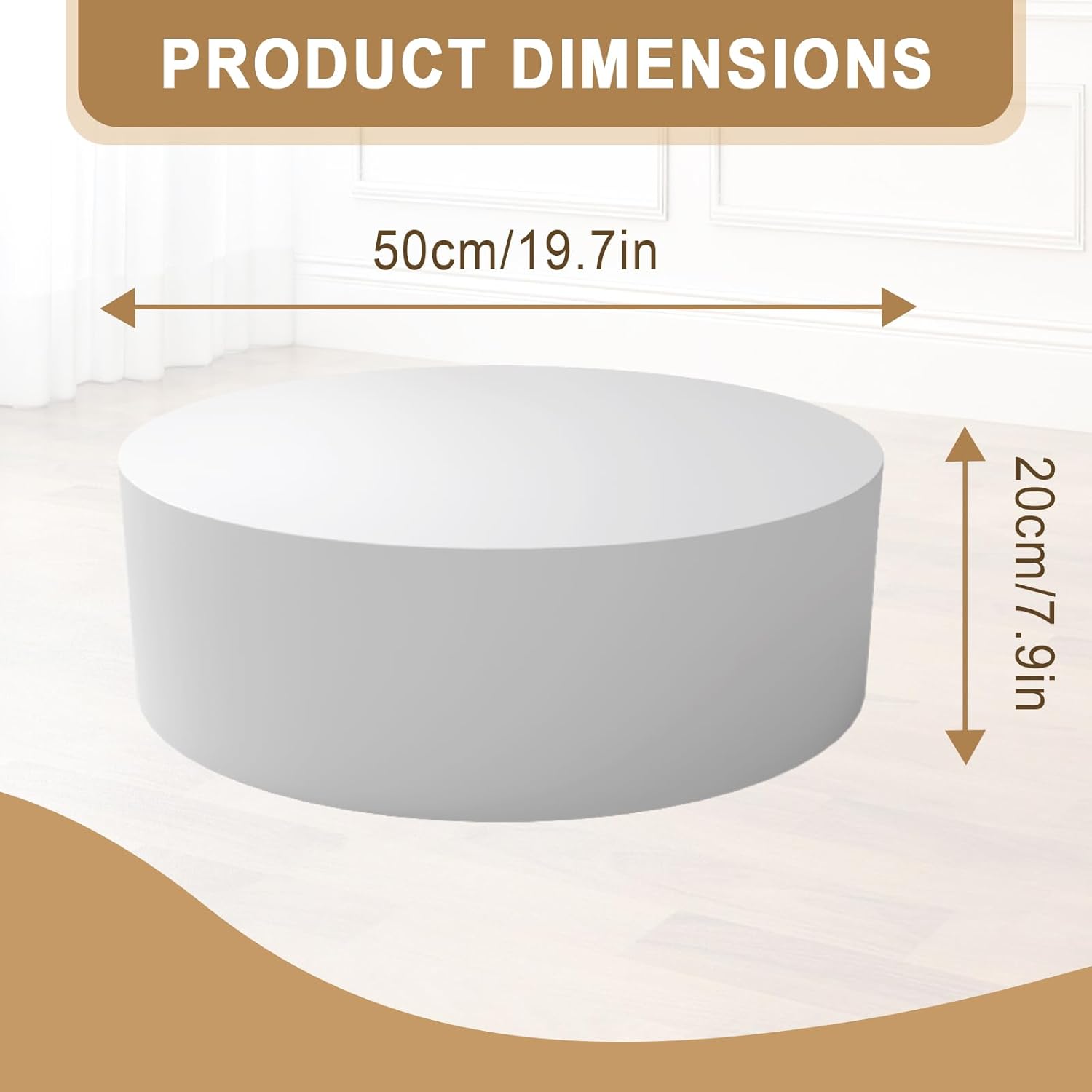 Jueraori Round Display Pedestal Stand for Jewelry and Makeup