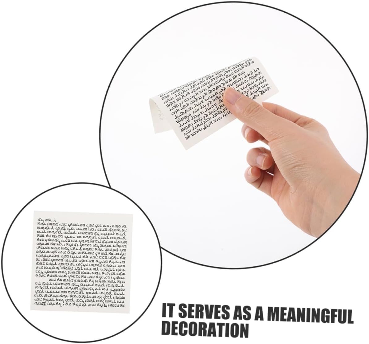 FUNOMOCYA 100pcs Mezuzah Scroll for Door Blessing Decor