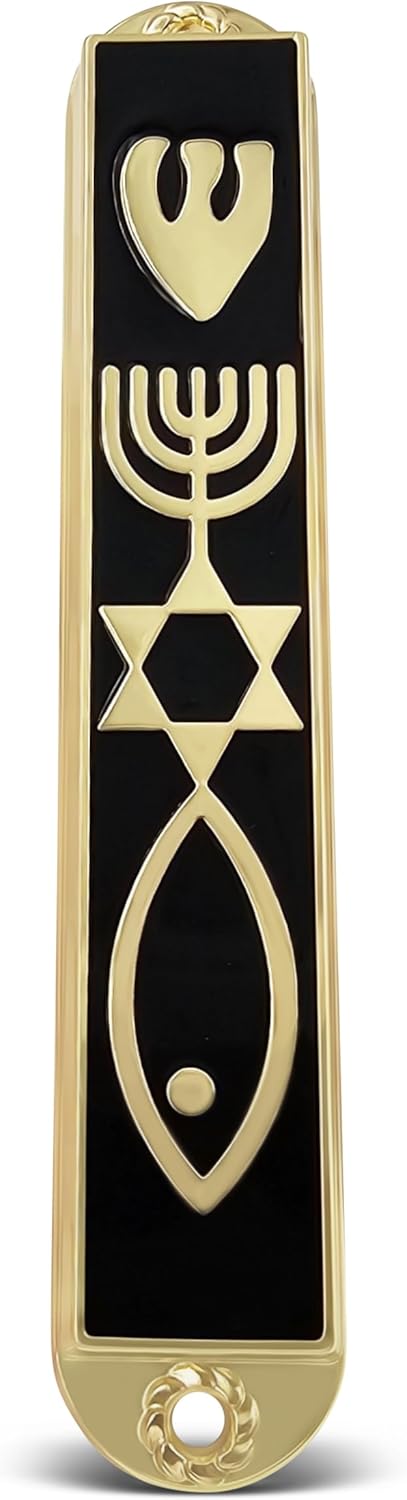 Protection Mezuzah Case with Scroll Black 35 Inch