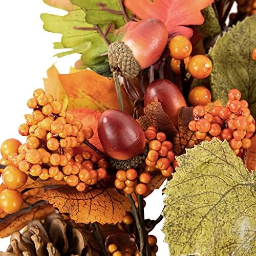 Northlight 20 Inch Autumn Decor Cornucopia Wreath