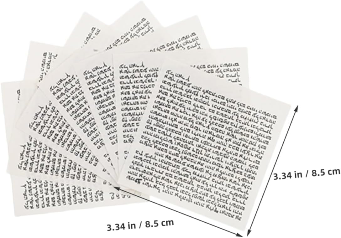 PRETYZOOM 100pcs Mezuzah Scroll Parchment for Door Decoration