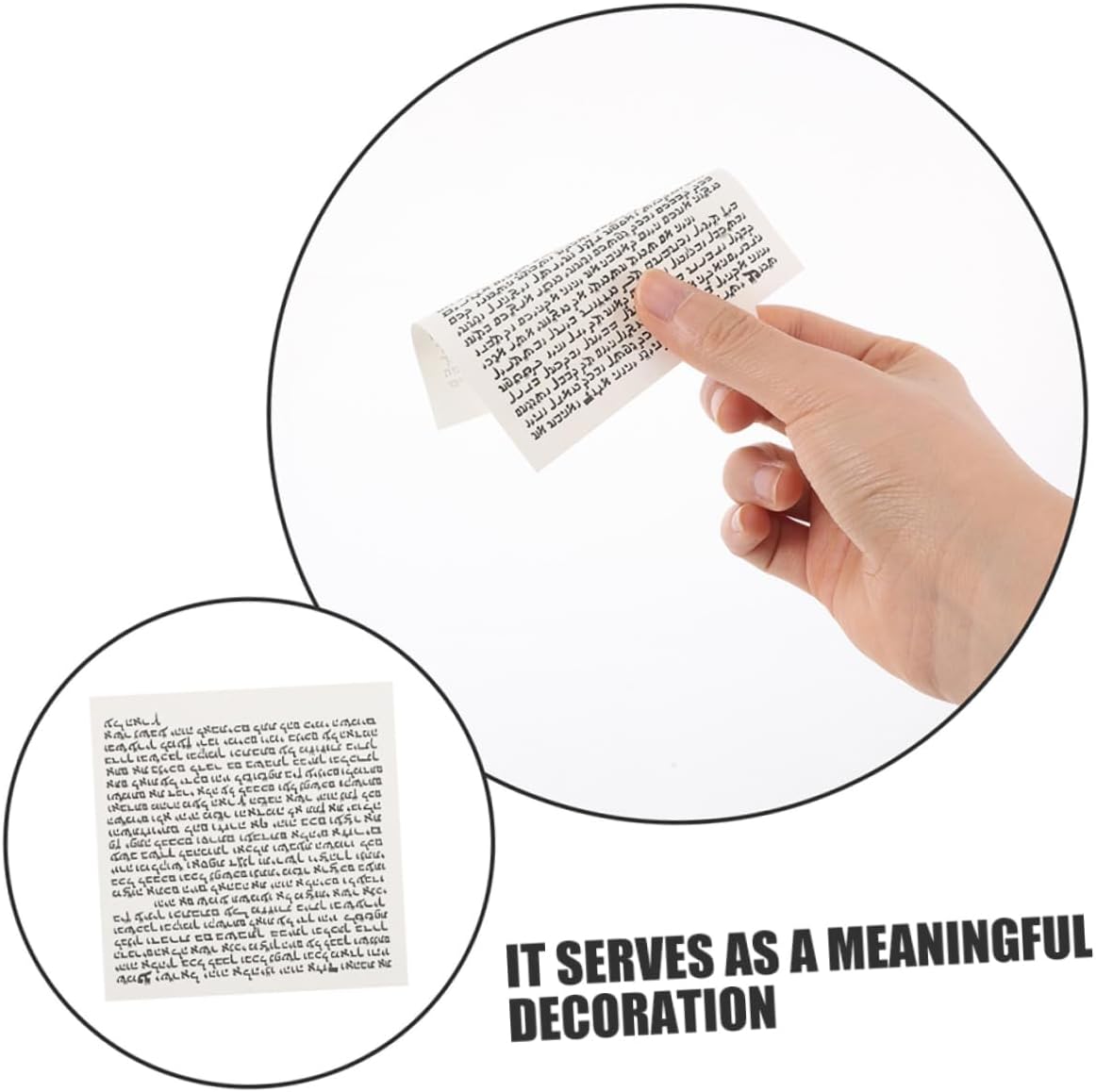 HOODANCOS 100pcs Mezuzah Scroll Wall Decor for Jewish Home