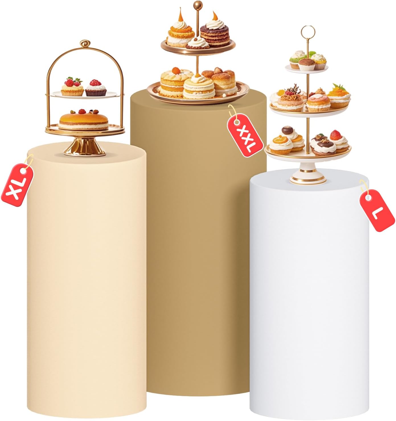 MODFUNS Multicolor Cylinder Covers Set of 3