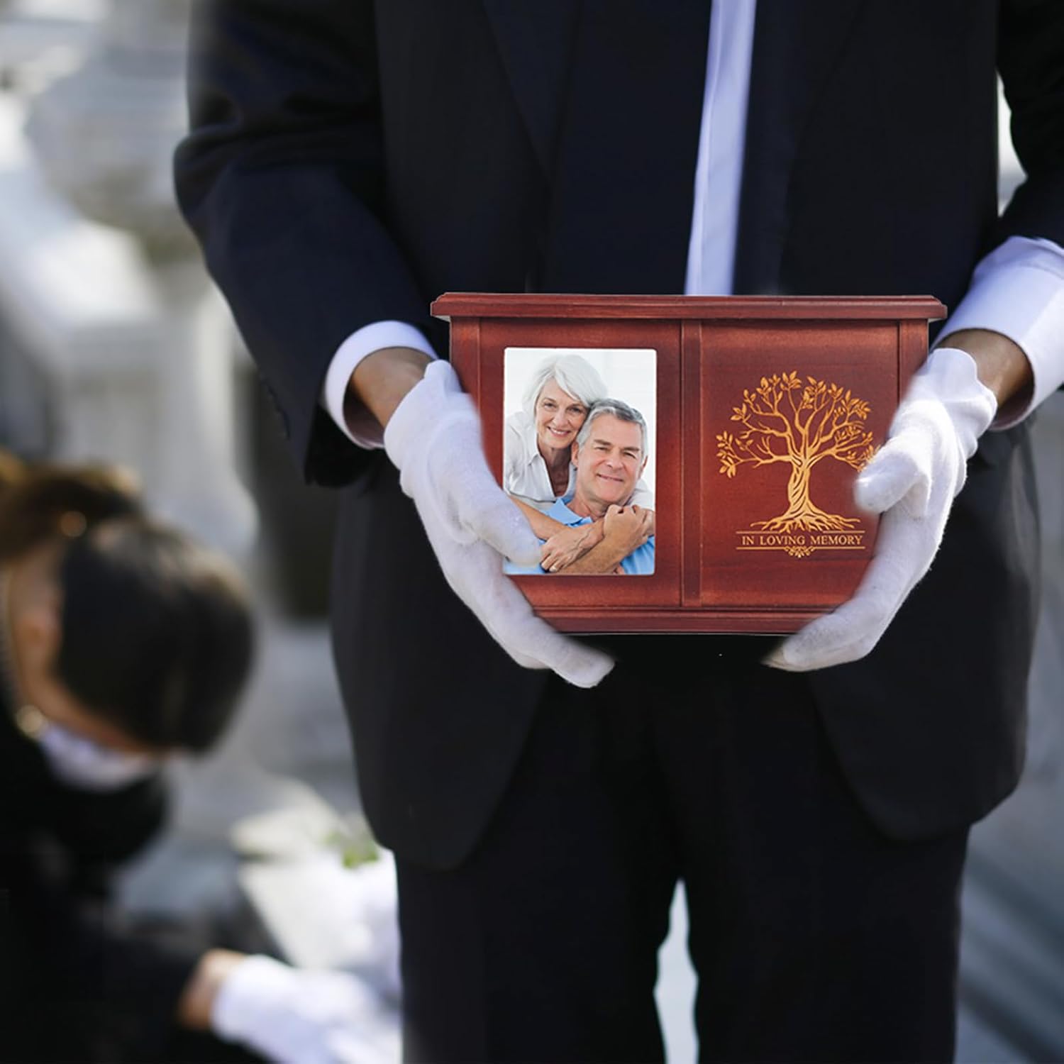 Extra Large Urns for Human Ashes - Tree of Life Pattern