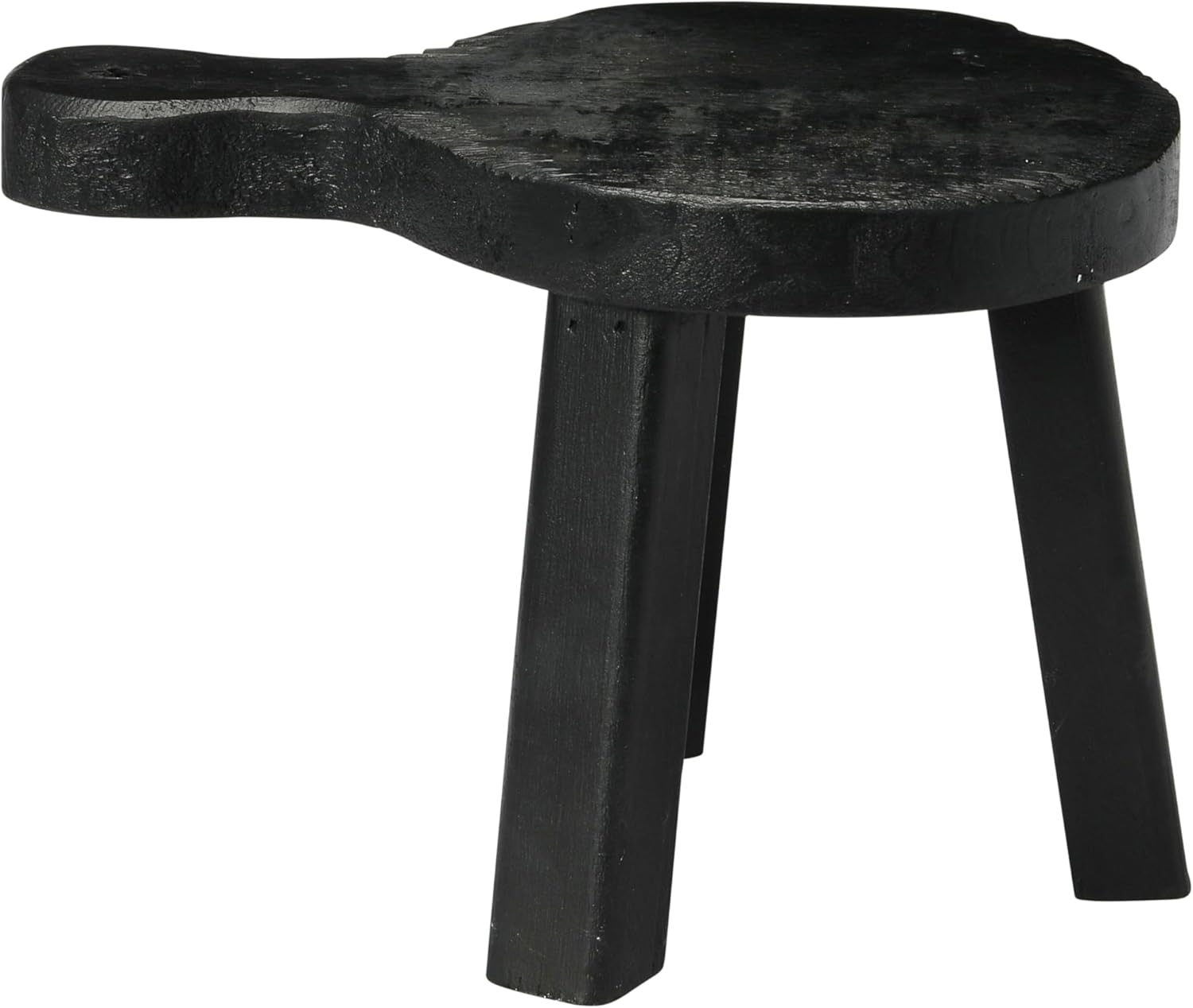 Creative Co-Op Decorative Smooth Wood Pedestal Black