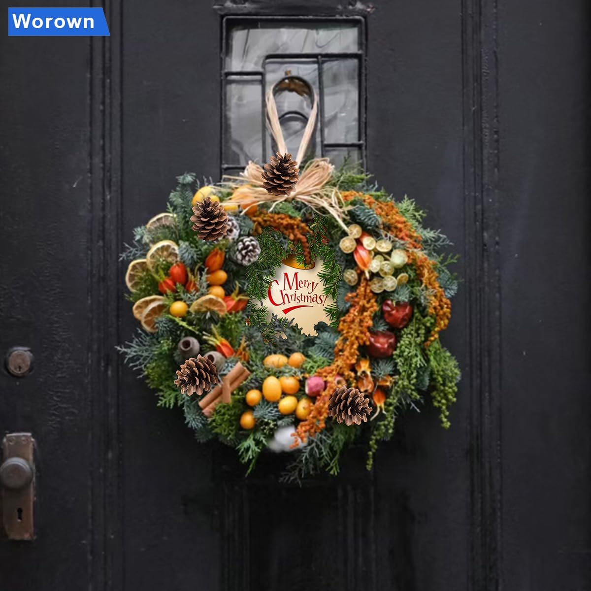 Worown 6 Pack 10 Inch Wreath Boards with Holes