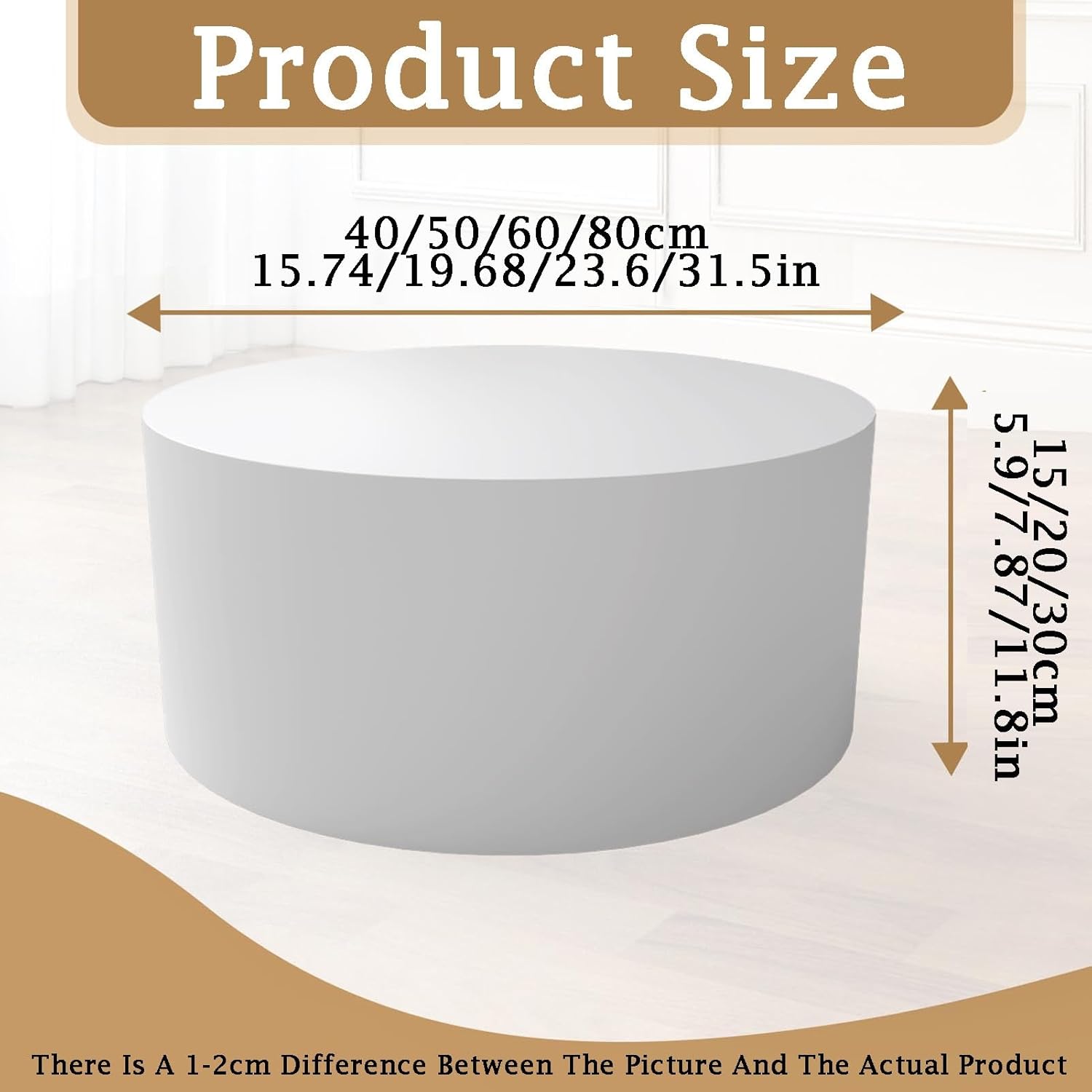Round Mannequin Display Pedestal Stand for Clothing Store