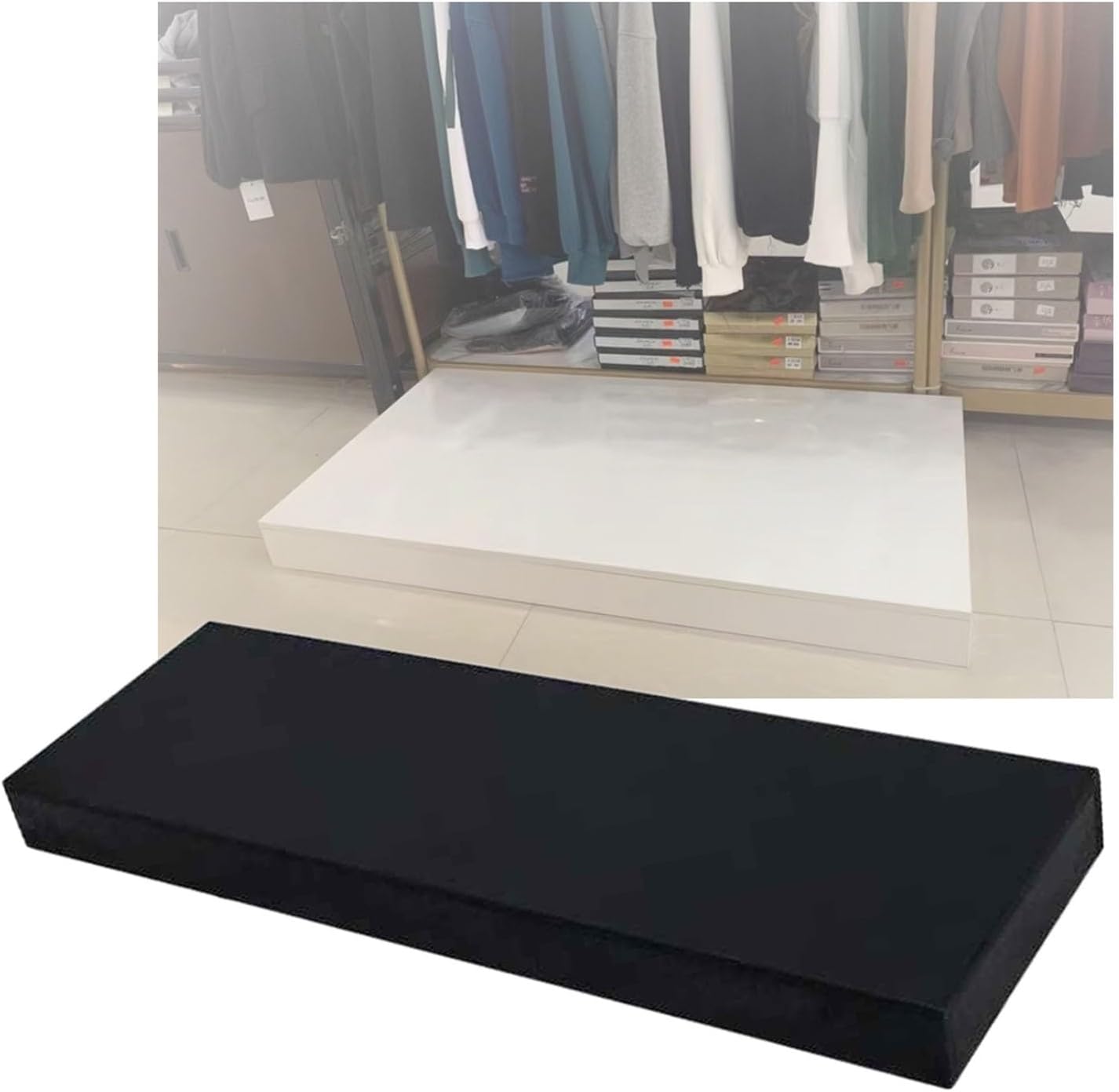 Square Pedestal Stands for Clothing Store and Wedding Displays