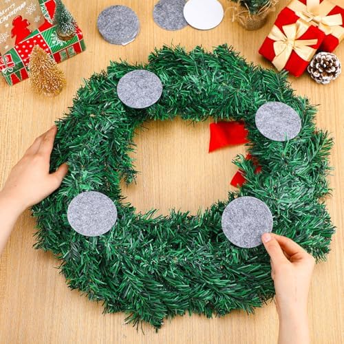 12 Pcs Grey Felt Door Wreath Pad Protector